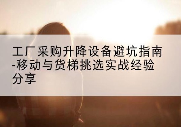 秦都移动式升降机怎么选-工厂采购升降设备避坑指南-移动与货梯挑选实战经验分享